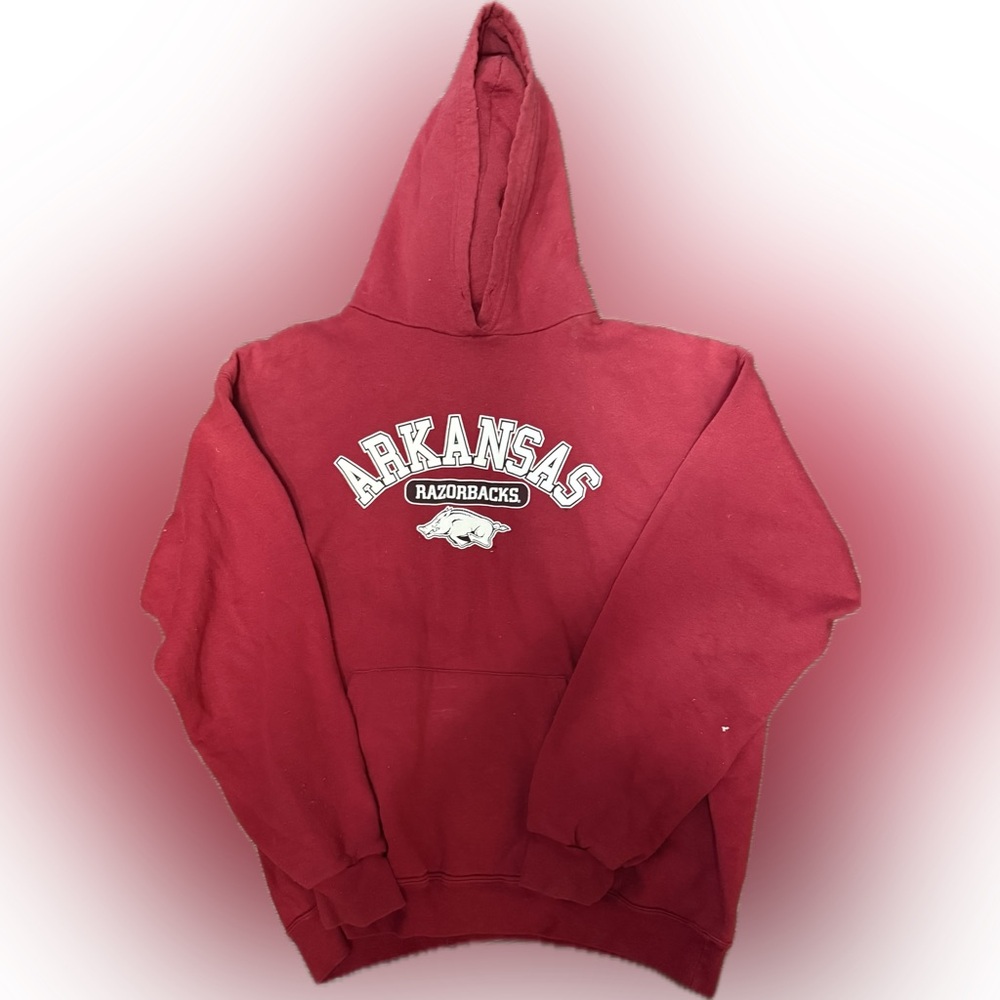 Arkansas Razorbacks Red Hoodie | Sz L